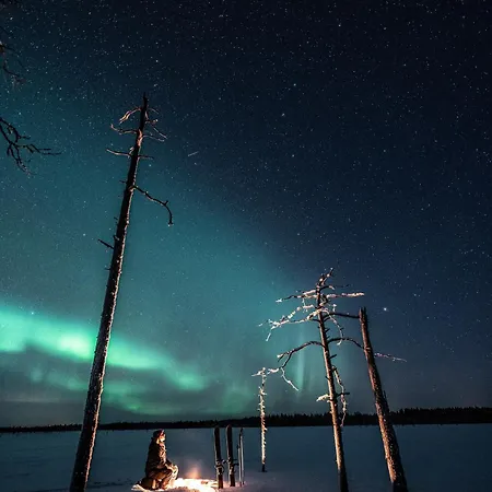Haistila Retreat With Elegant Views & Sauna Near Rovaniemi Chata *
